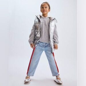 NWT Rag & Bone Mini Miramar Terry Track Pant in Coney Blue Red Stripe